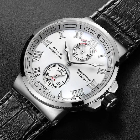 Automatic, waterproof mechanical watch offering style, precision, and durability for reliable timekeeping and outdoor use.