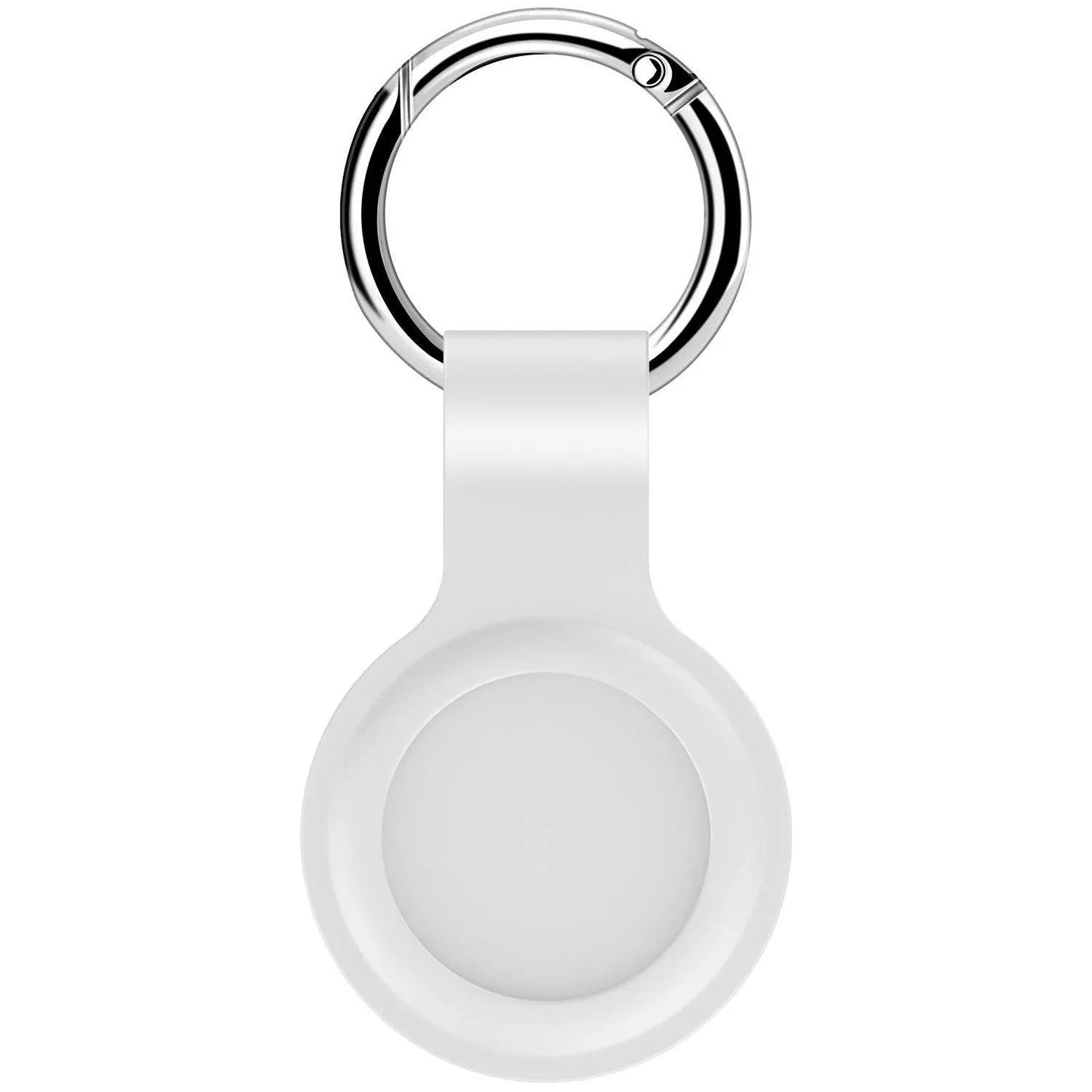 Waterproof silicone protective case for AirTag locator tracker, designed to prevent loss and damage, available at High Tech Trends.