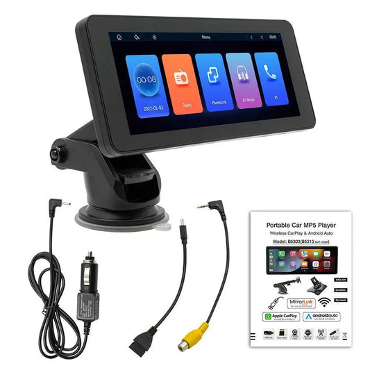 Vehicle-mounted video player for entertainment on the road, perfect for long journeys, available at High Tech Trends.